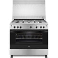 Zanussi Gas Cooker with 5 Burners, 90 cm, Silver - ZCG91016XA