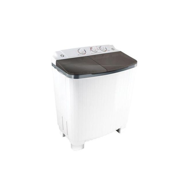Fresh  500001717 Apple Half Automatic Washing Machine, 6 kg, 2 Motors - White