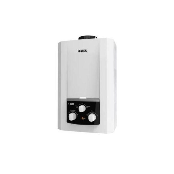Zanussi ZYG06113WL سخان ماء غاز 6 لتر مع مدخنة، أبيض، مع محول