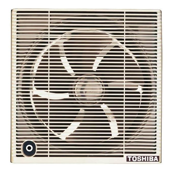 Toshiba مروحة تهوية الحمام، 30x30 سم، شبكة للخصوصية، كريمية VRH30S1C، أبيض