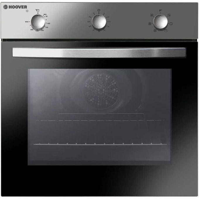 Hoover فرن كهربائي مدمج بمروحة 60x60 سم - أسود وفضي HON602X-E