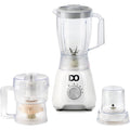 IDO Plastic Blender with Grinder & Chopper Mill, 600 Watt - BLCH600-WH - White
