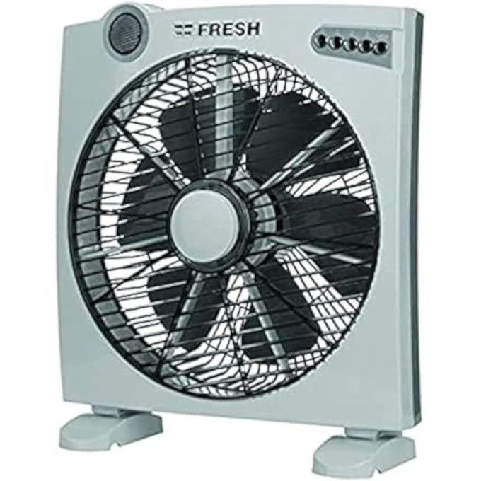 Fresh مروحة ماجيك صندوقية، 3 سرعات - 14 بوصة، من فريش، رمادي، 8.0 واط
