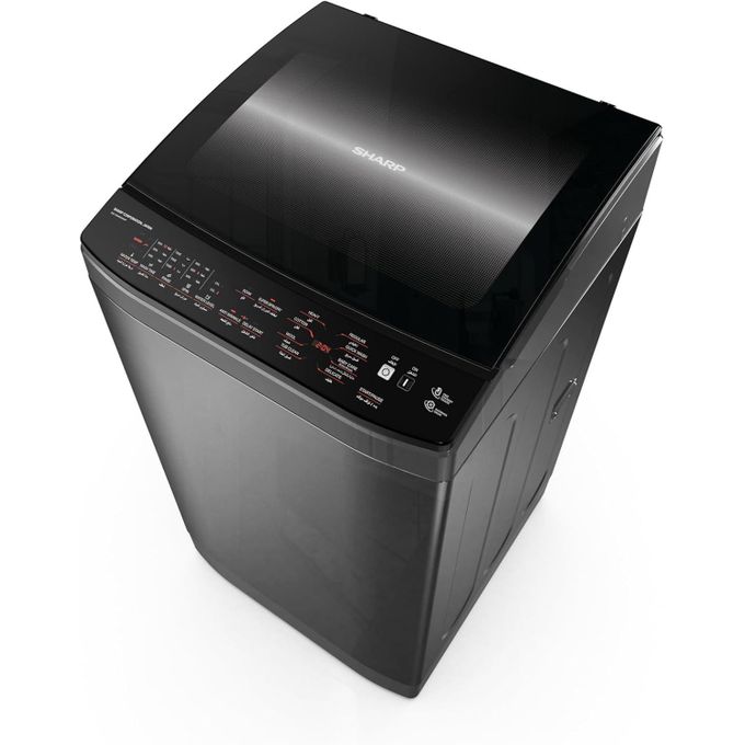 Sharp غسالة 9 كجم مع مضخة، فضي داكن، ES-TN09GDSP