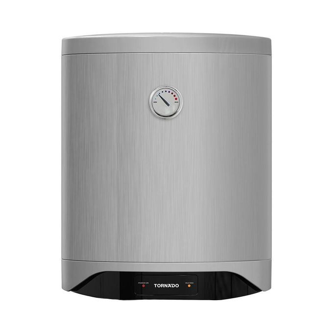 TORNADO  Electric Water Heater 40 L Enamel LED lamp Silver TEEE-40MS