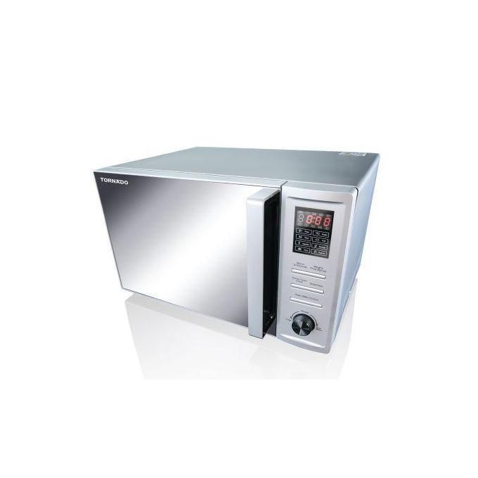 TORNADO  Microwave Grill 36 Liter 1000 Watt 8 Menus Silver MOM-C36BBE-S