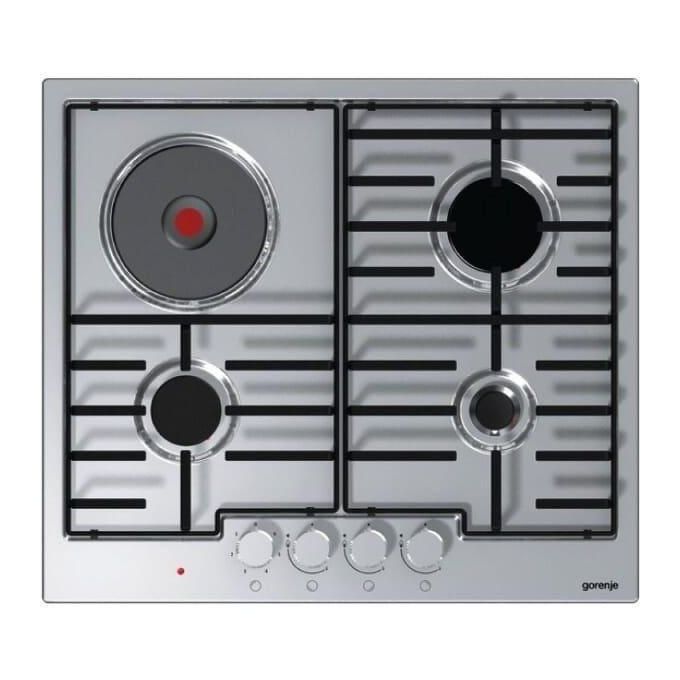 Gorenje موقد غاز مدمج مع 4 شعلات، 60 سم، من الفولاذ المقاوم للصدأ - K6N30IX