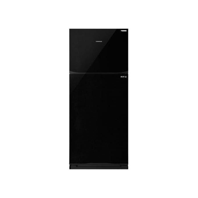 TORNADO  Refrigerator 396 L Inverter No Frost, Ag+ Nano Deodorizer Filter, ABS Anti-Bacterial, Hybrid Cooling System, Tropical Compressor Black (10 Years Full Free Warranty) RF-480TV-BK