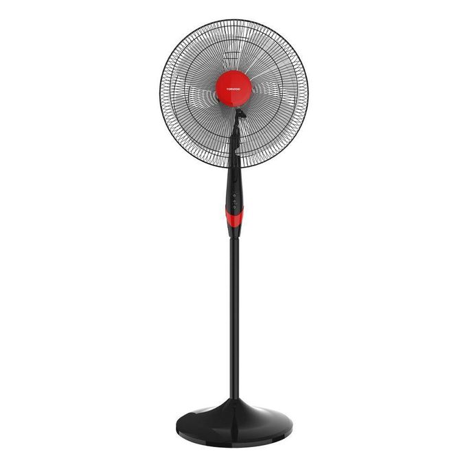 TORNADO Stand Fan 18 Inch 4 Blades Remote Black TSF-18WR