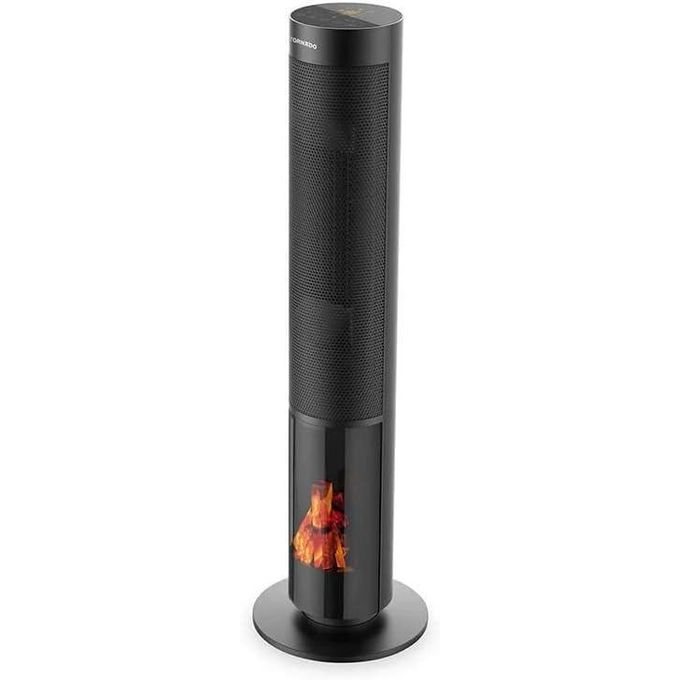 TORNADO  Ceramic Heater 2000 Watt 16 meter Remote Black TPH-2000DF