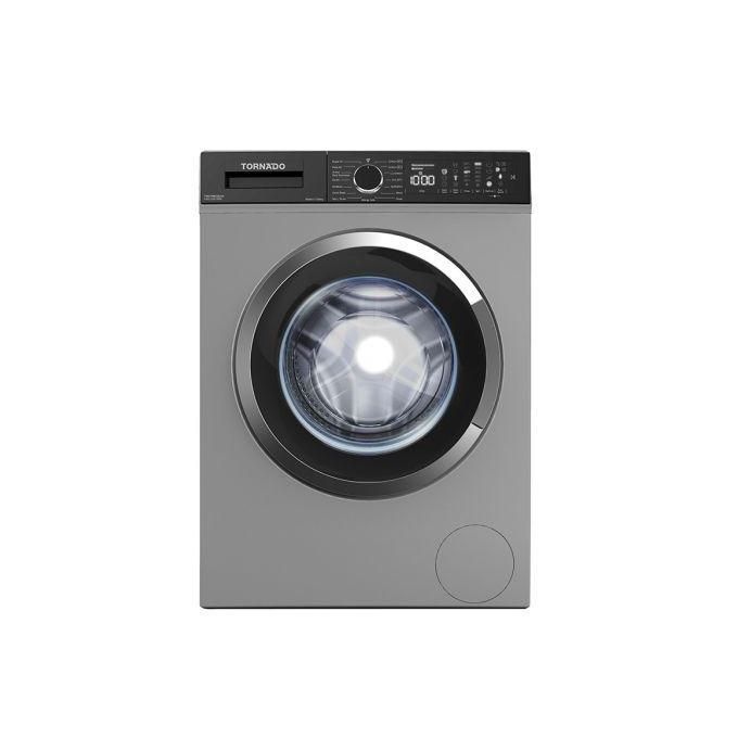 TORNADO  Full Automatic Washing Machine, 8 Kg, Silver - TWV-FN812SLOA
