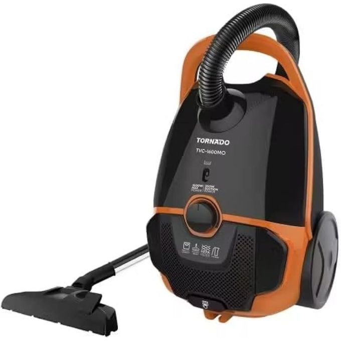 TORNADO TVC-1600MO Vacuum Cleaner - 1600 Watt, Black x Orange
