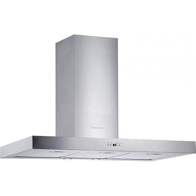 TORNADO HO60DS-1 Kitchen Cooker Hood - Stainless, 60cm, Silver, With Touch Control Panel