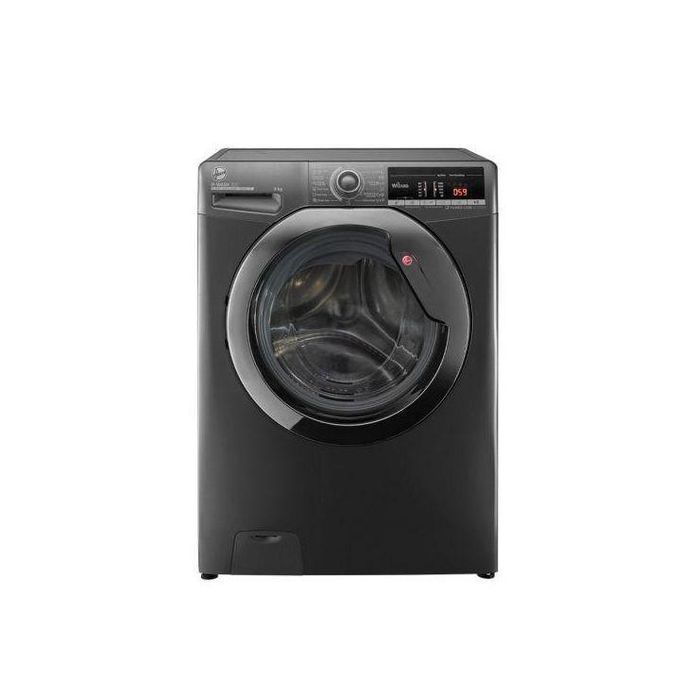 Hoover غسالة أوتوماتيكية بالكامل، 8 كجم، فضي، H3WS383TAC3R-ELA