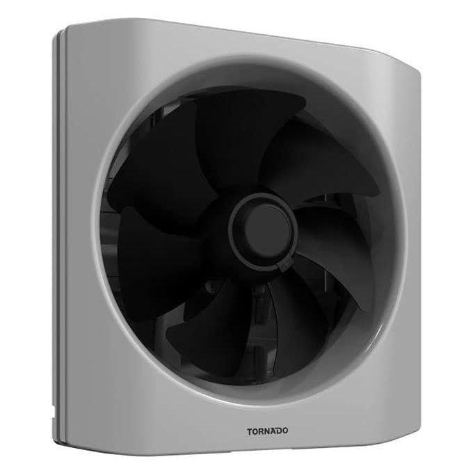 TORNADO  Kitchen Ventilating Fan 20 x 20 cm, Black x Grey TVH-20BG