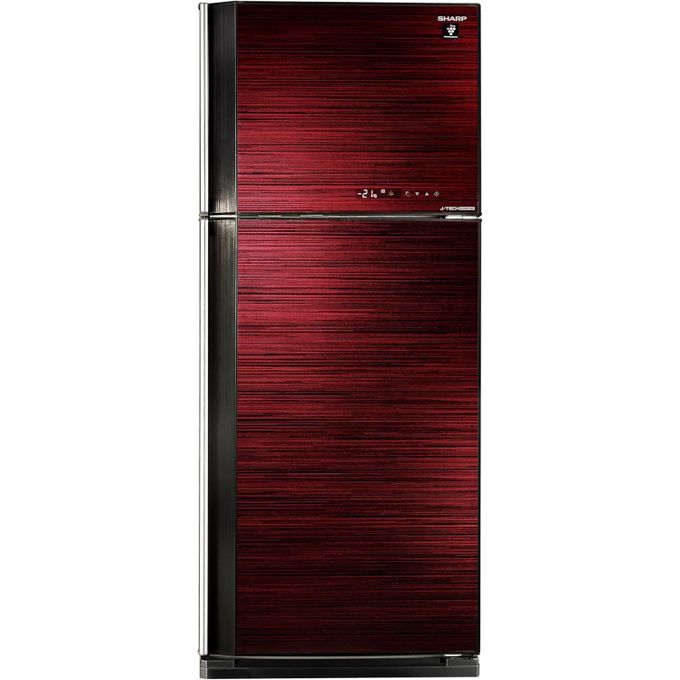 Sharp ثلاجة إنفرتر نوفروست بسعة 450 لتر، حمراء، موديل SJ-GV58A(RD)