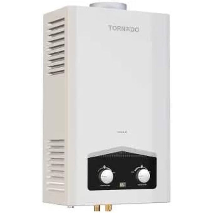 TORNADO 6L White Gas Water Heater with Natural Gas Digital Display GHM-C06CNE-W 4438
