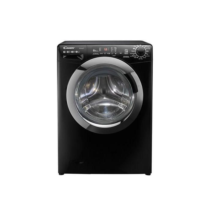 Candy  Washing Machine Fully Automatic Capacity 7 Kg, Drain Pump, Steam Function, Easy Iron, Rapid Wash, 3D Wash, KG Detector, Smart, Italian Technology (El Araby Warranty) Black CSS1072DC3B-ELA