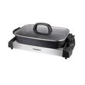 TORNADO  Electric Grill 1500 Watt, Adjustable Temperature, Easy To Clean, Black x Stainless TCS-1500