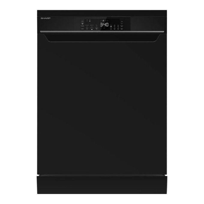 Sharp غسالة أطباق بـ 13 إعداد للمكان، 60 سم، شاشة رقمية، 8 برامج، أسود، QW-V813-BK2