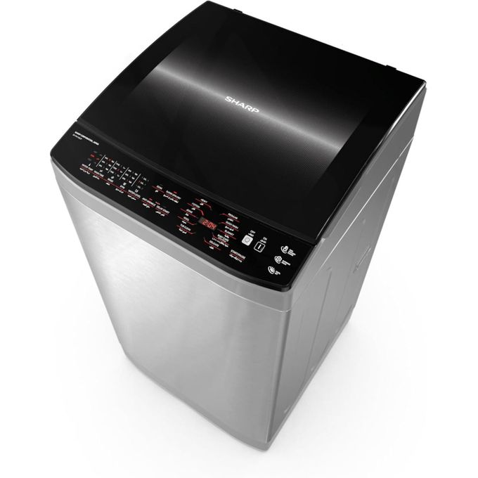 Sharp Washing Machine Top Automatic 11 Kg Pump Silver ES-TN11GSLP