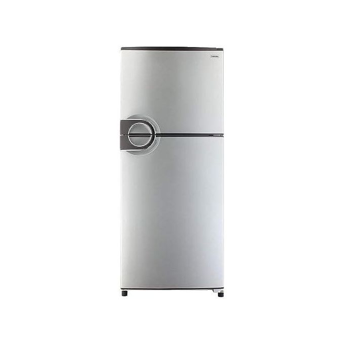 Toshiba  Refrigerator 350 Liter No Frost, Light Silver, Circular handle GR-EF37-J-SL