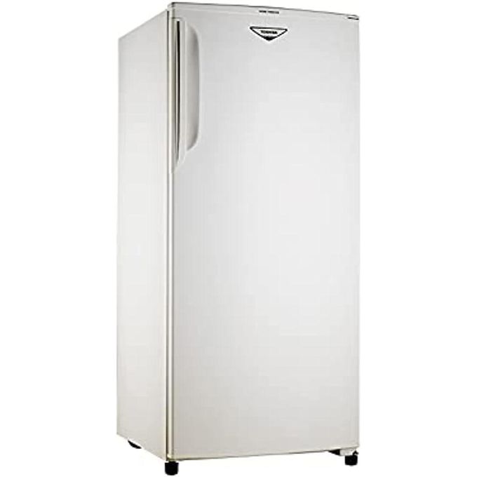 Toshiba فريزر أفقي بدون صقيع 5 أدراج مع ميزة التجميد السريع GF-22H-S، 230 لتر، فضي