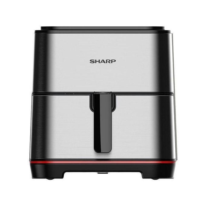 Sharp قلاية هوائية، 1650 وات، 7 لترات، شاشة لمس إلكترونية، زجاج، فولاذ مقاوم للصدأ، KF-AF70RT-ES2