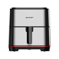 Sharp قلاية هوائية، 1650 وات، 7 لترات، شاشة لمس إلكترونية، زجاج، فولاذ مقاوم للصدأ، KF-AF70RT-ES2