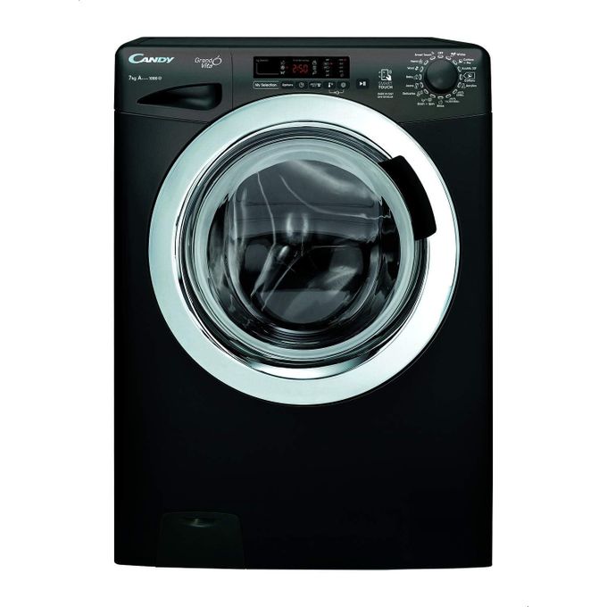 Candy GVS107DC3B-ELA Front Load Full Automatic Washing Machine, 7 Kg - Black