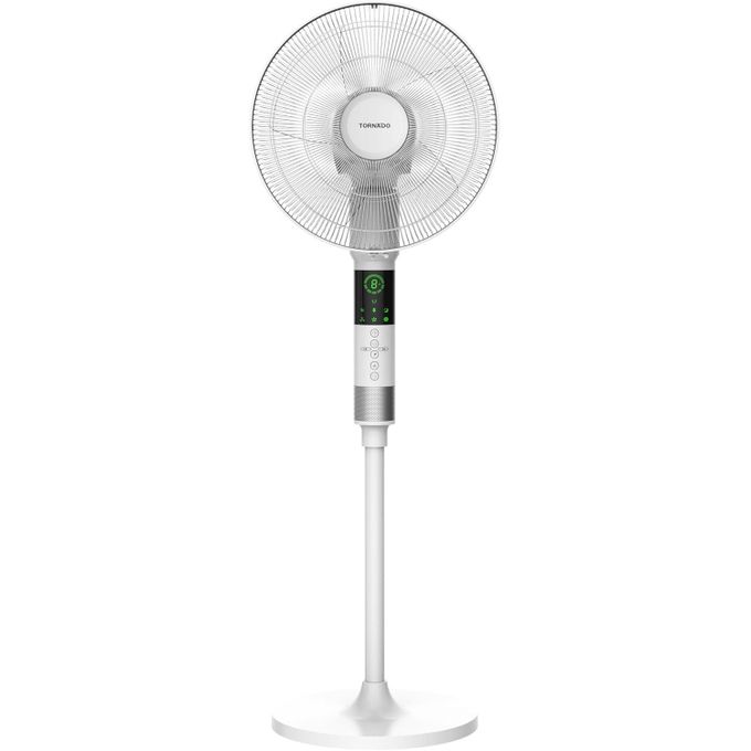 TORNADO Stand Fan 16 Inch, 4 Blades, Remote, White EFS-360/903GW