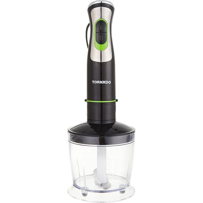 TORNADO Hand Blender 400 Watt, Chopper, Whisk, Black THB-400CH