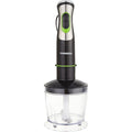 TORNADO Hand Blender 400 Watt, Chopper, Whisk, Black THB-400CH