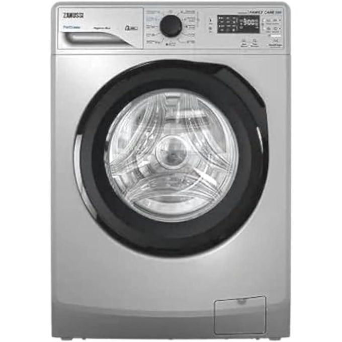 Zanussi غساله زانوسى اوتوماتيك 8كيلو 1200لفة سلفر بخار شرنك بيرلاماكس ZWF8240SB5
