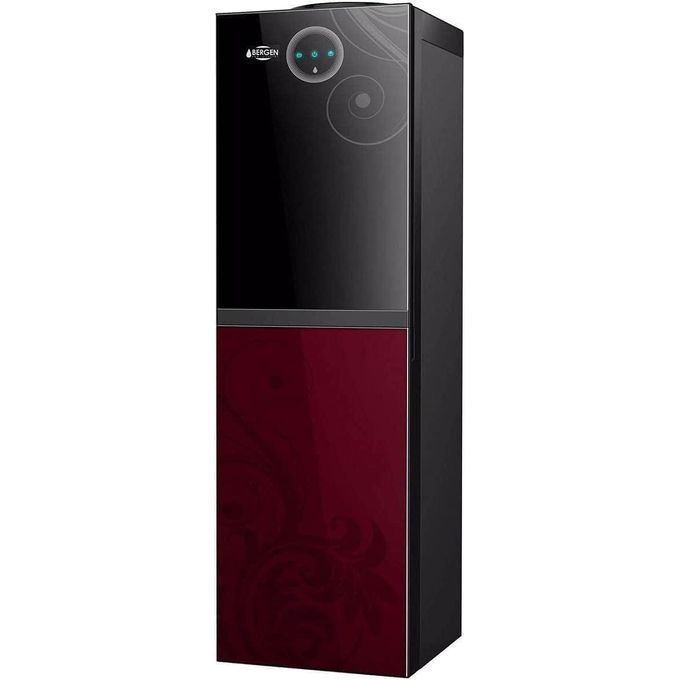 Bergen Water Dispenser with refrigerator 3 taps Hot, Cold and normal Water BYB538 Red