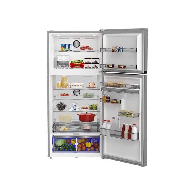 Hitachi  2-Door Refrigerator, 650 Liters (Net 630 Liters), No Frost, Digital Touch Screen, With Dispenser, Stainless Steel, Inverter, Blue Light