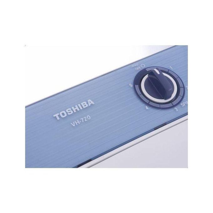 Toshiba غسالة تحميل علوي بمحركين، سعة 7 كجم، باللون الأبيض - VH-720