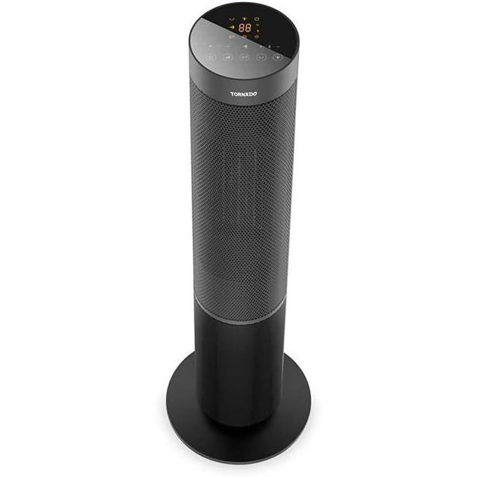TORNADO Electric Ceramic Heater 2000 Watt 16 M Black Color with Display and Remote Control TPH-2000WF