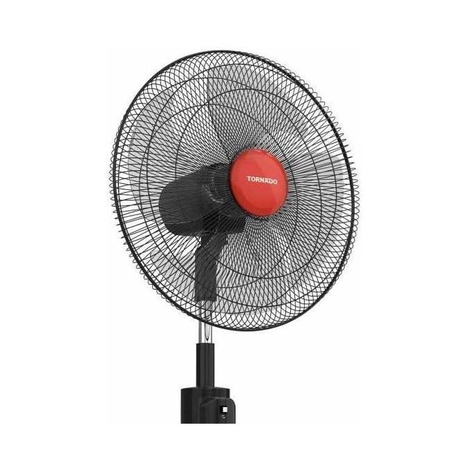 TORNADO Stand Fan 18 Inch, 4 Blades, Black x Red TSF-18MB