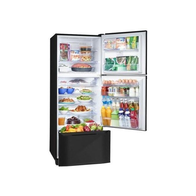 TORNADO  Refrigerator 351 L Inverter, No Frost, Plasma Deodorizer,ABS Material, Black, 3 Doors (10 Years Full Free Warranty) RF-45FTV-BK