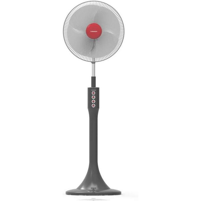 TORNADO EFS-111T Stand Fan 16 Inches, Grey