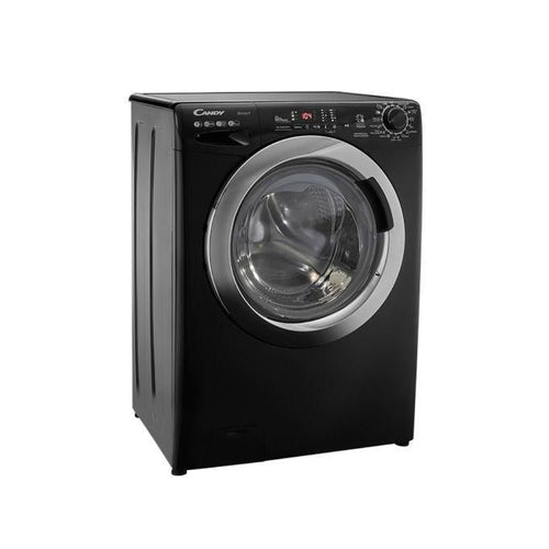 Candy  Washing Machine Fully Automatic Capacity 7 Kg, Drain Pump, Steam Function, Easy Iron, Rapid Wash, 3D Wash, KG Detector, Smart, Italian Technology (El Araby Warranty) Black CSS1072DC3B-ELA