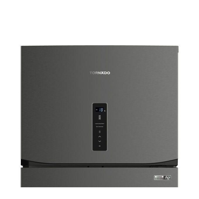 TORNADO Digital No-Frost Refrigerator 450 Liters Dark Stainless Steel RF-580AT-DST