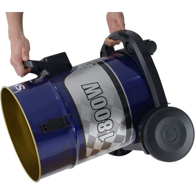 Sharp EC-CA1820-X Pail Can Vacuum Cleaner with Cloth Filter, 1800 Watt - Blue