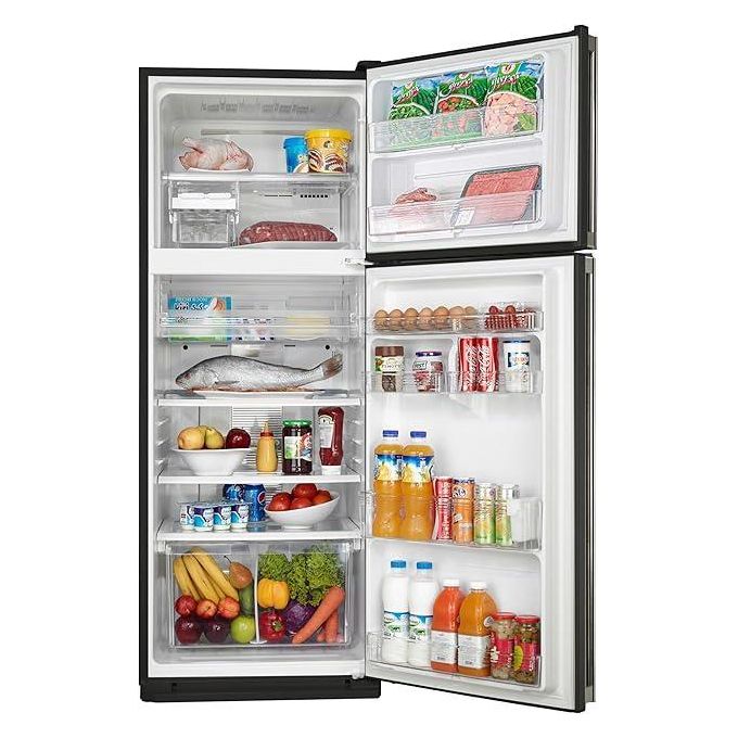 Sharp SJ-48C(BK) No Frost Refrigerator with 2 Doors, 396 Liters, Black