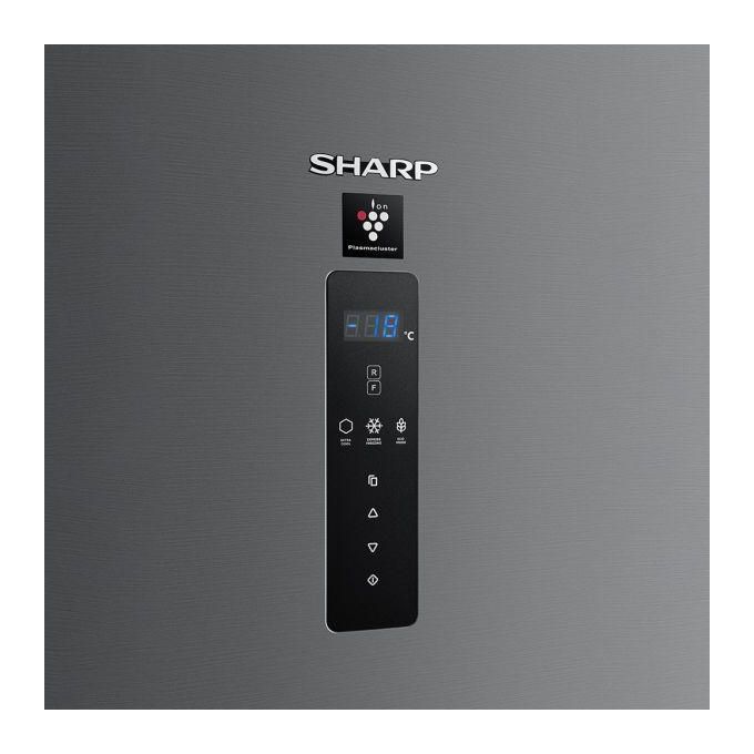 Sharp  Fridge Inverter Digital, Bottom Freezer, 558 Liter, Dark Stainless SJ-PV73K-DST