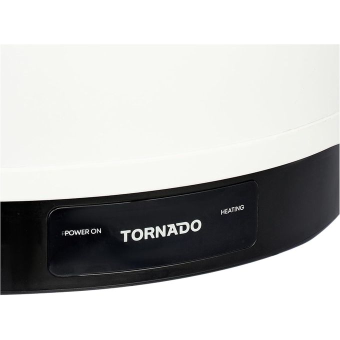 TORNADO سخان مياه كهربائي مطلي بالمينا مع مصباح LED، سعة 30 لتر، أبيض، موديل TEEE-30MW