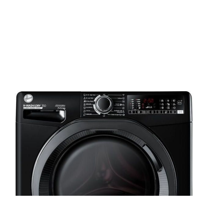 Hoover  Fully Automatic Washing Machine 7kg Dryer 5kg Inverter Black H3DPS4756TMBBELA