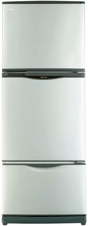 TOSHIBA Refrigerator GR-EFV45C(SL) , 351 Liter 3 Doors No Frost - Silver
