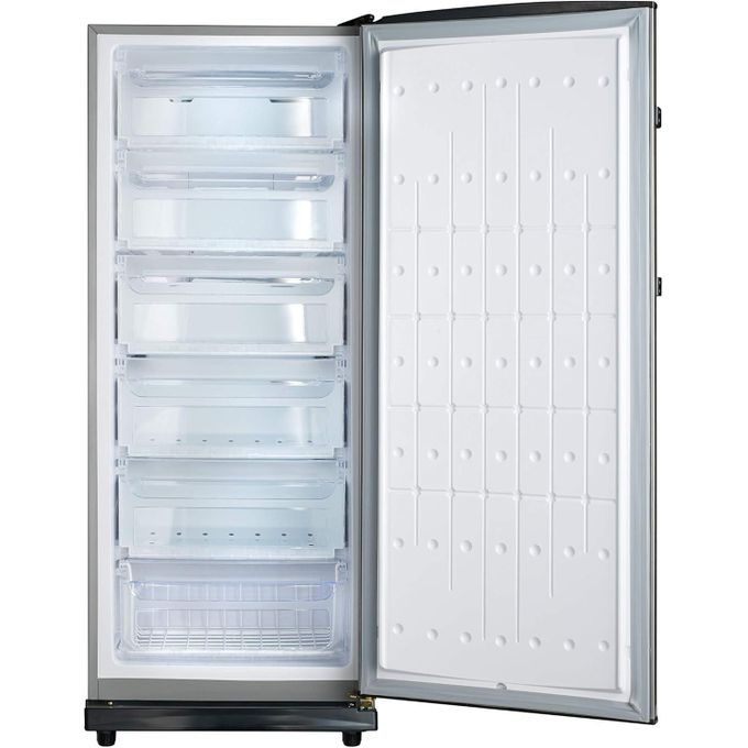 Electrostar LD260NPR No Frost Prestige Upright Deep Freezer - 6 Drawers, Silver